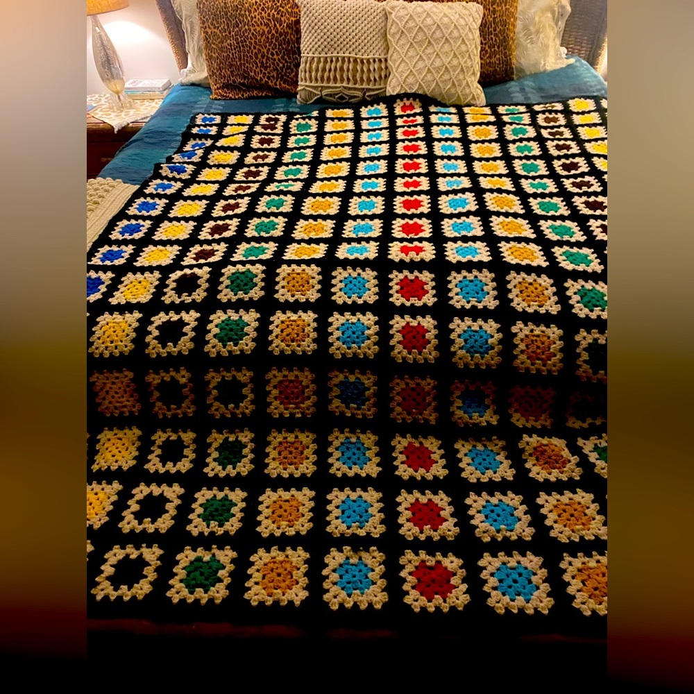 Vintage Granny Square blanket